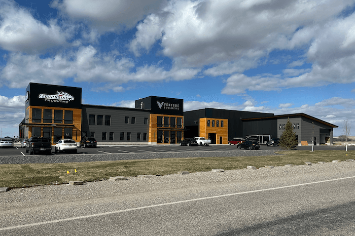 exterior aerial shot of very large retail structure