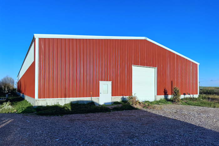 exterior aerial shot of very large retail structure