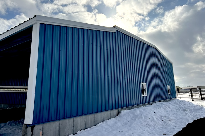 exterior aerial shot of very large retail structure