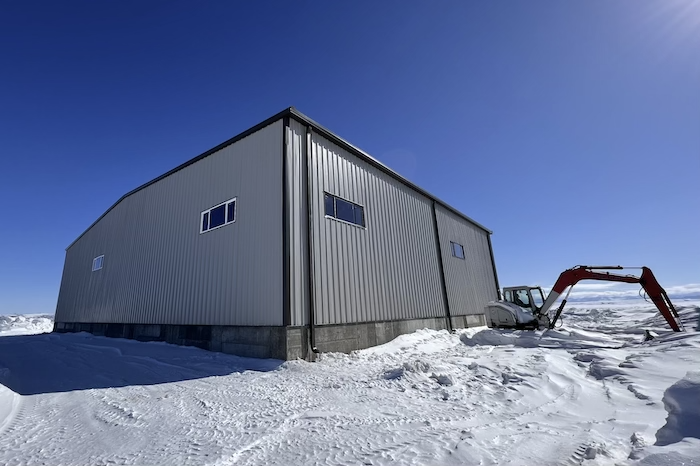 exterior aerial shot of very large retail structure